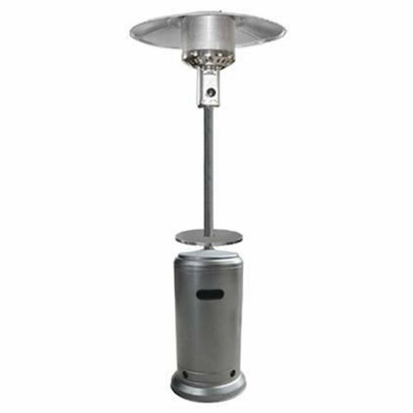 Gardencontrol 87 in. Tall Hammered Silver Patio Heater With Table GA40314